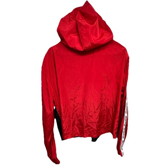 Coca Cola Junior Womens Size L Lightweight Windbreaker Pullover Jacket Hooded - Picture 4 of 7